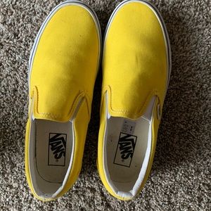 Yellow vans worn once